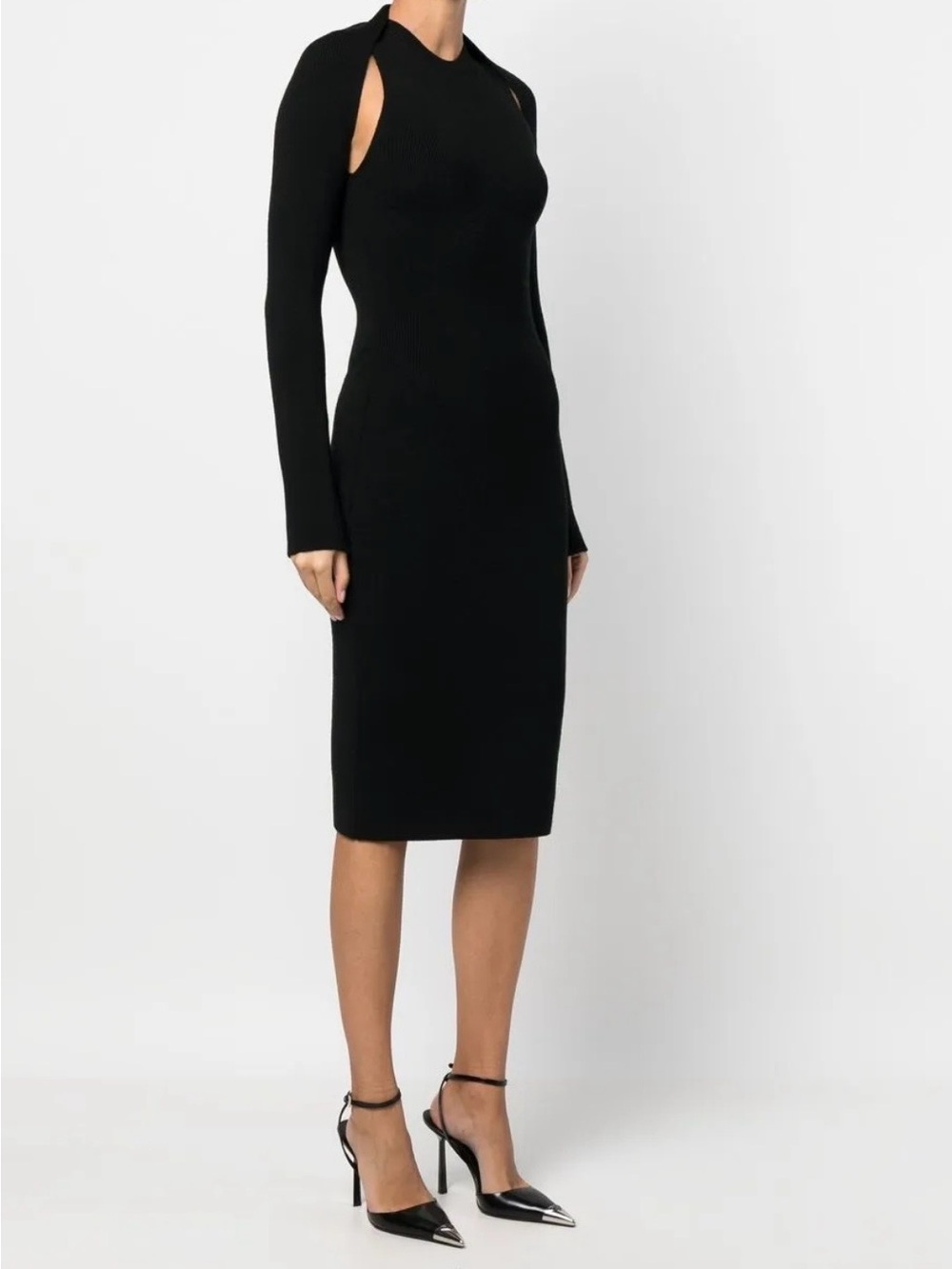 TOM FORD Ribbed Wool Midi Dress